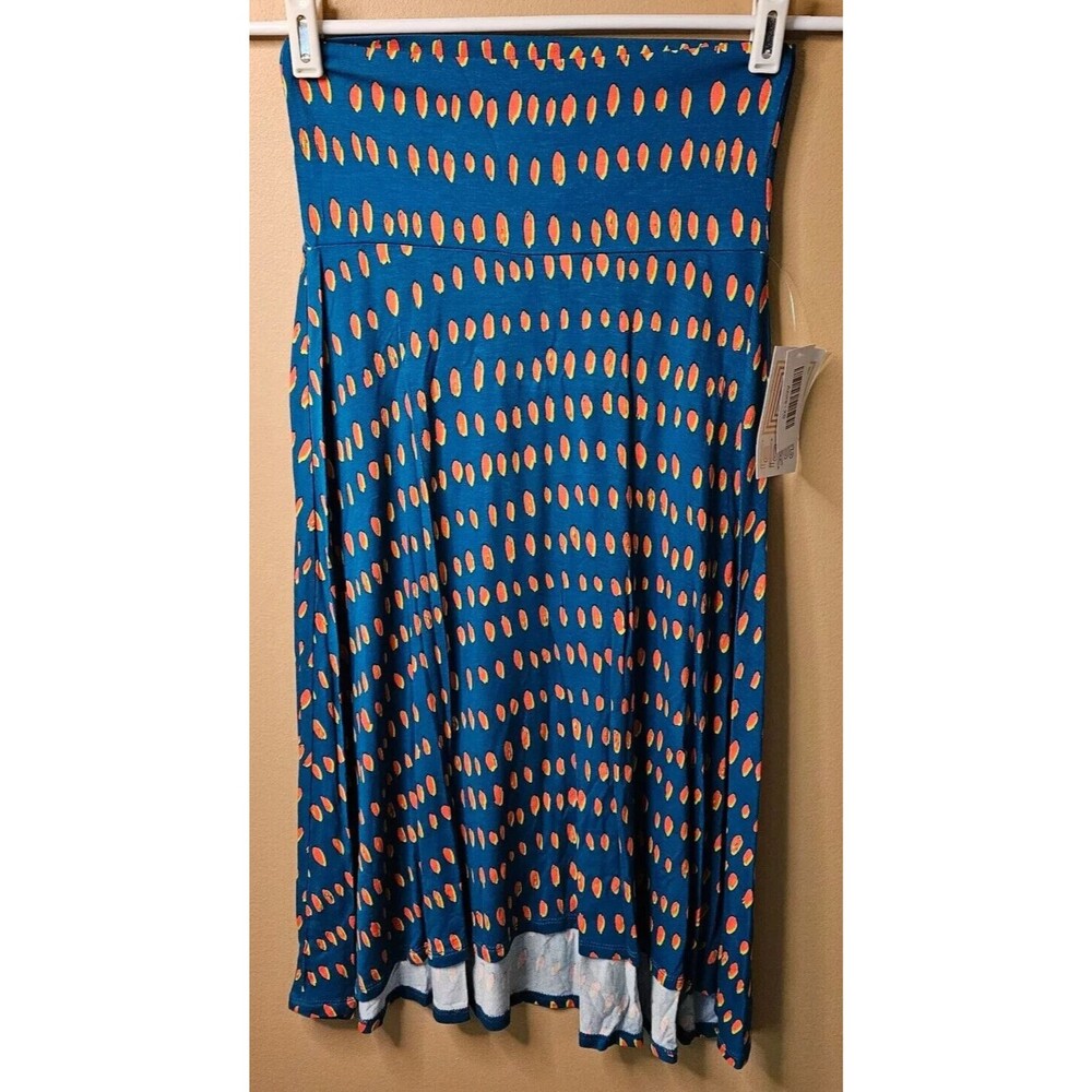 LuLaRoe Women's Azure Fit & Flare Skirt A-Line Elastic Waist Pull On